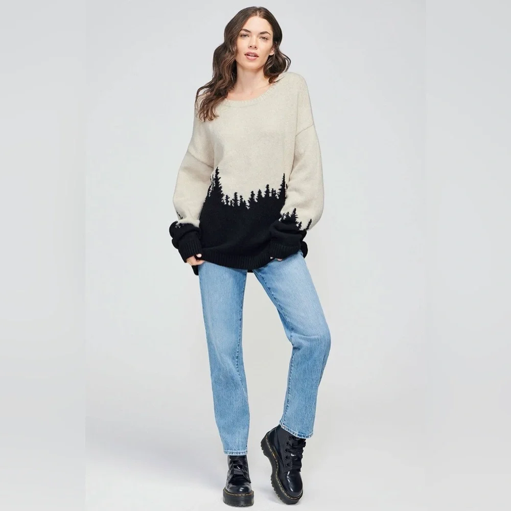 Wildfox Couture Horizon Daytrip Sweater in Rainy Day - Picture 4 of 10